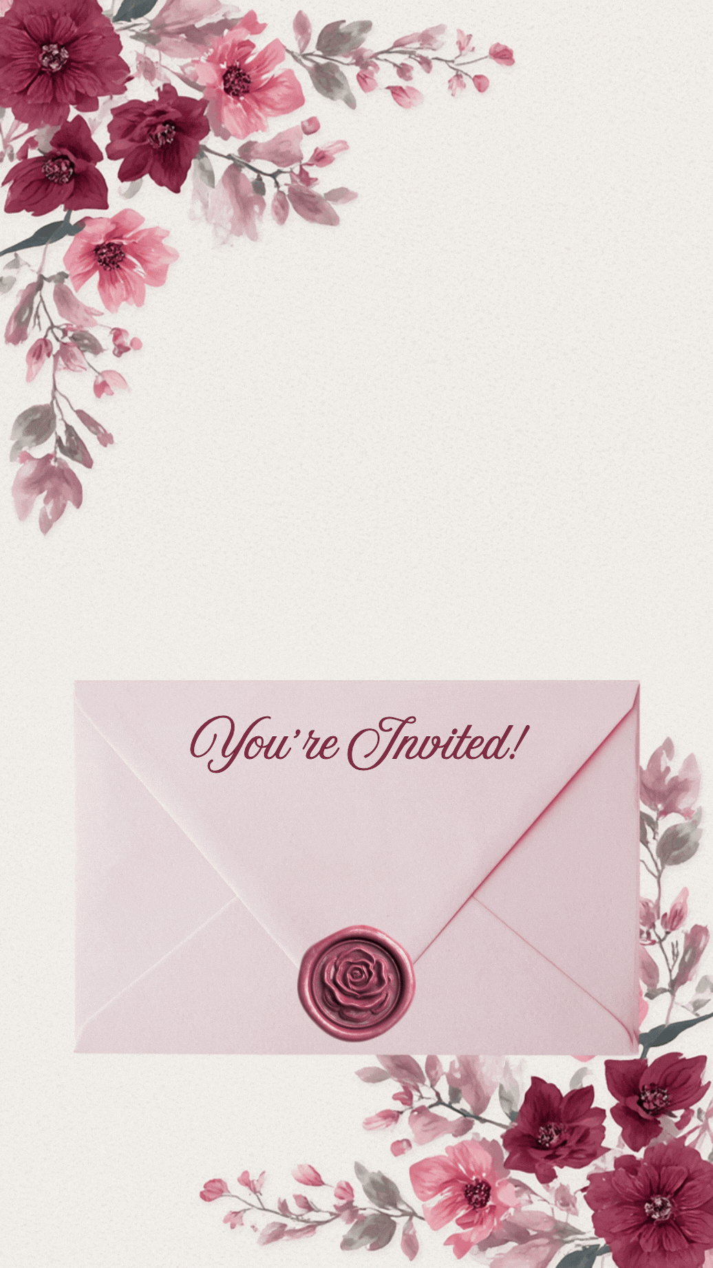 Save the date envelope animation